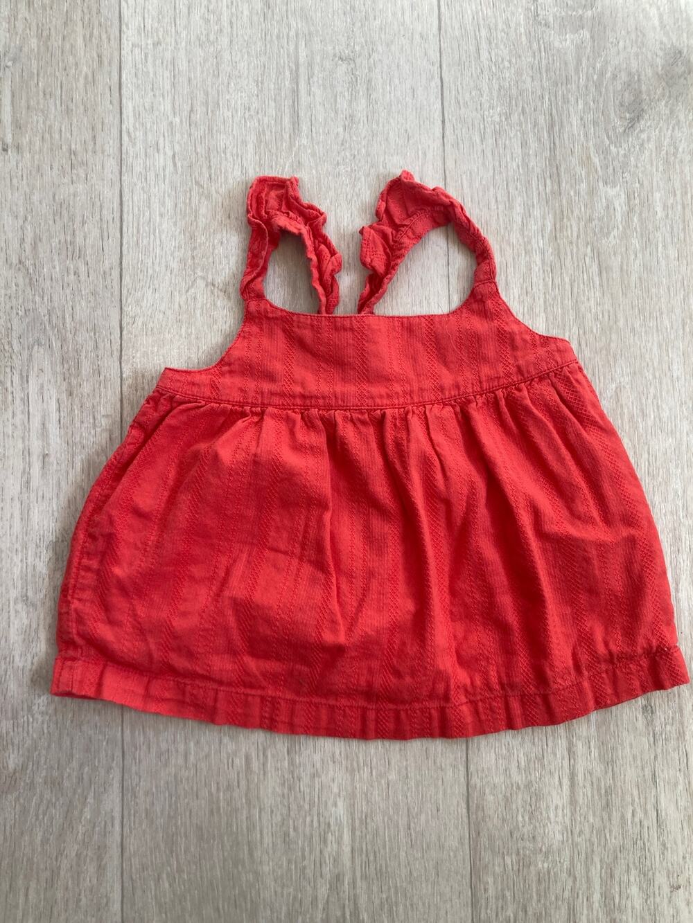 Gap Coral Baby Girl Top, Size 12-18M